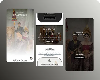 undangan digital elegan dari Paludesain